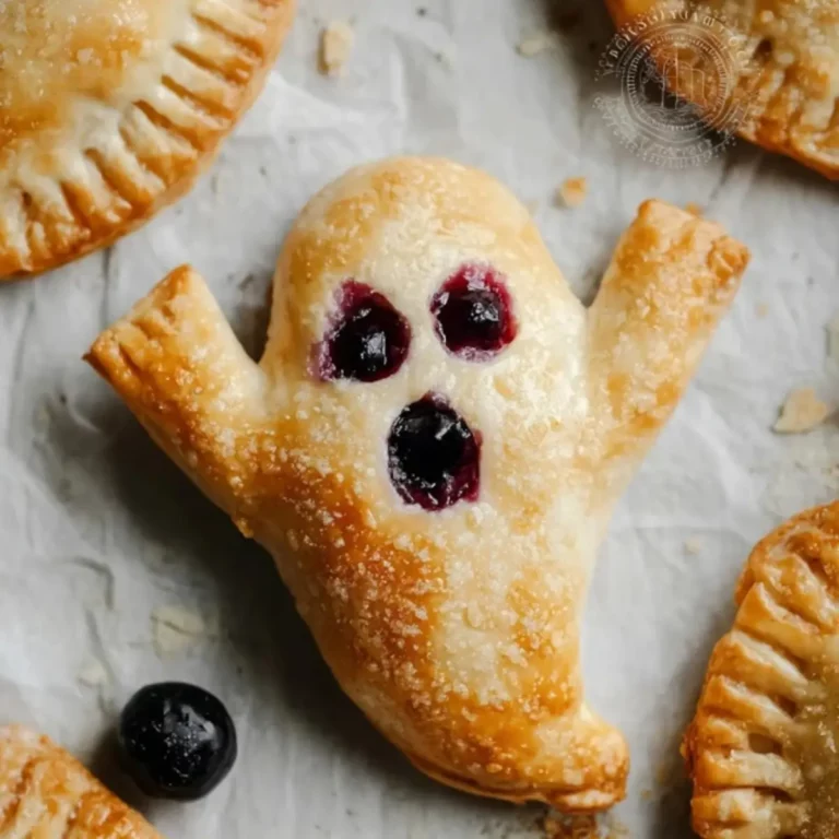 Vegan Blueberry Ghost Hand Pies