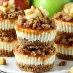 Apple Crisp Mini Cheesecakes