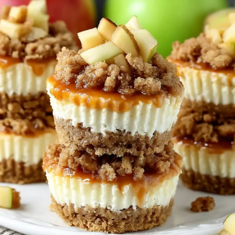 Apple Crisp Mini Cheesecakes