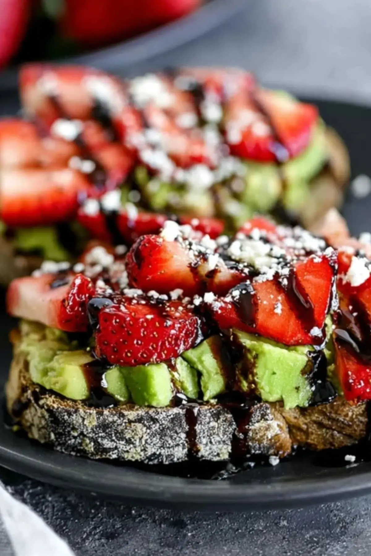 Balsamic Strawberry Avocado Toast
