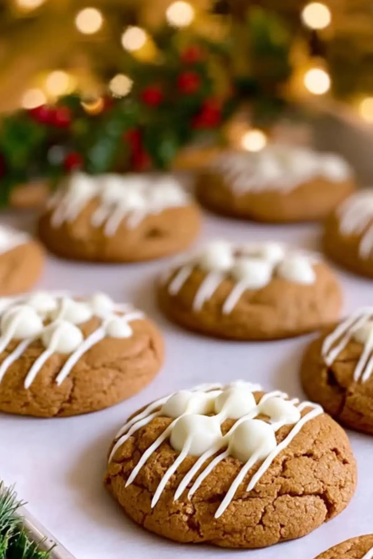 Chewy Maple Cinnamon Cookies with White Chocolate