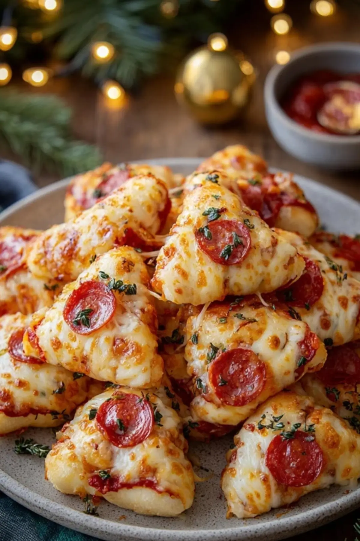 Christmas Pizza Bites