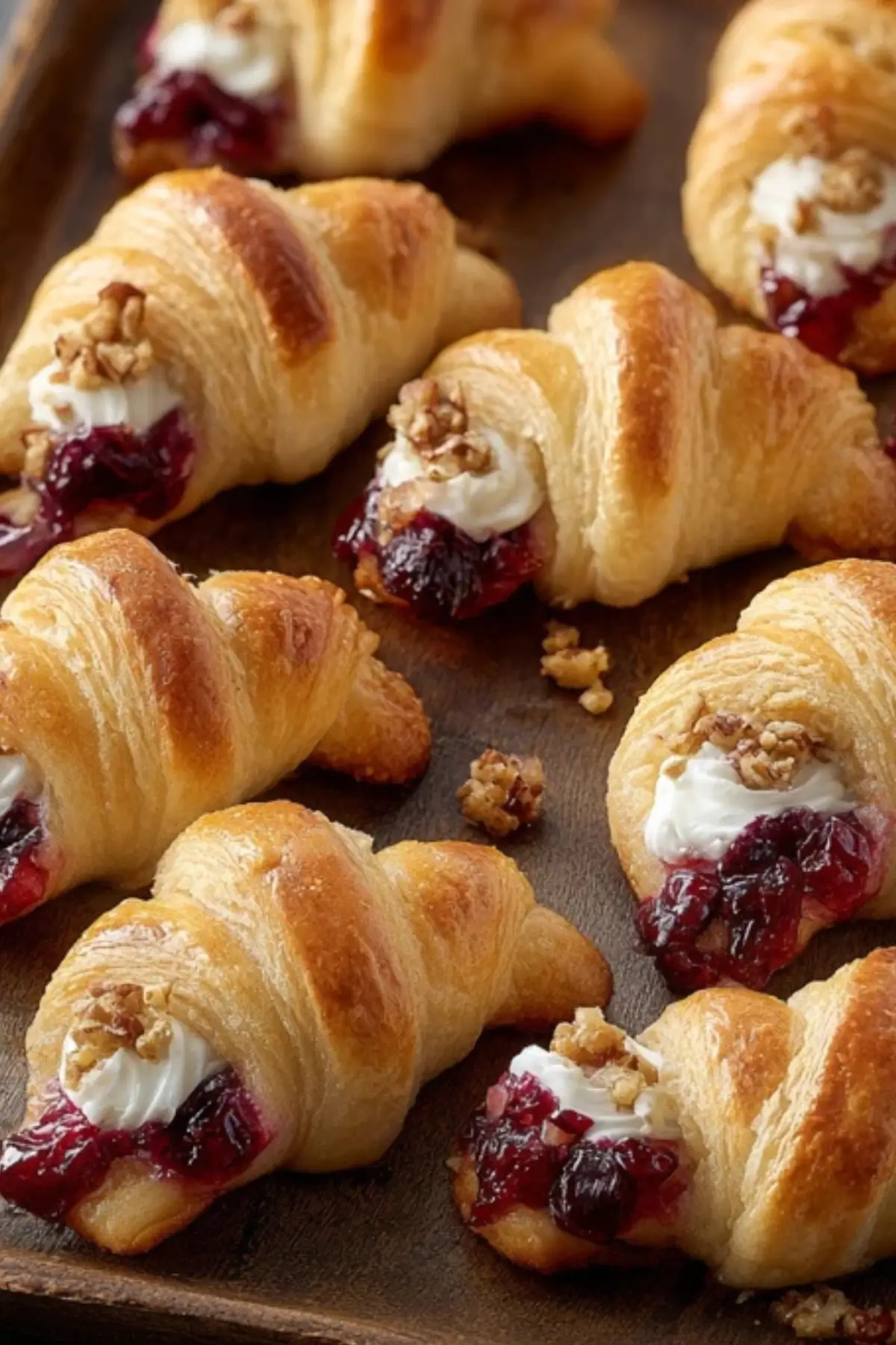 Cranberry Cream Cheese Crescent Bites