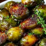 Crispy Honey Balsamic Brussels Sprouts