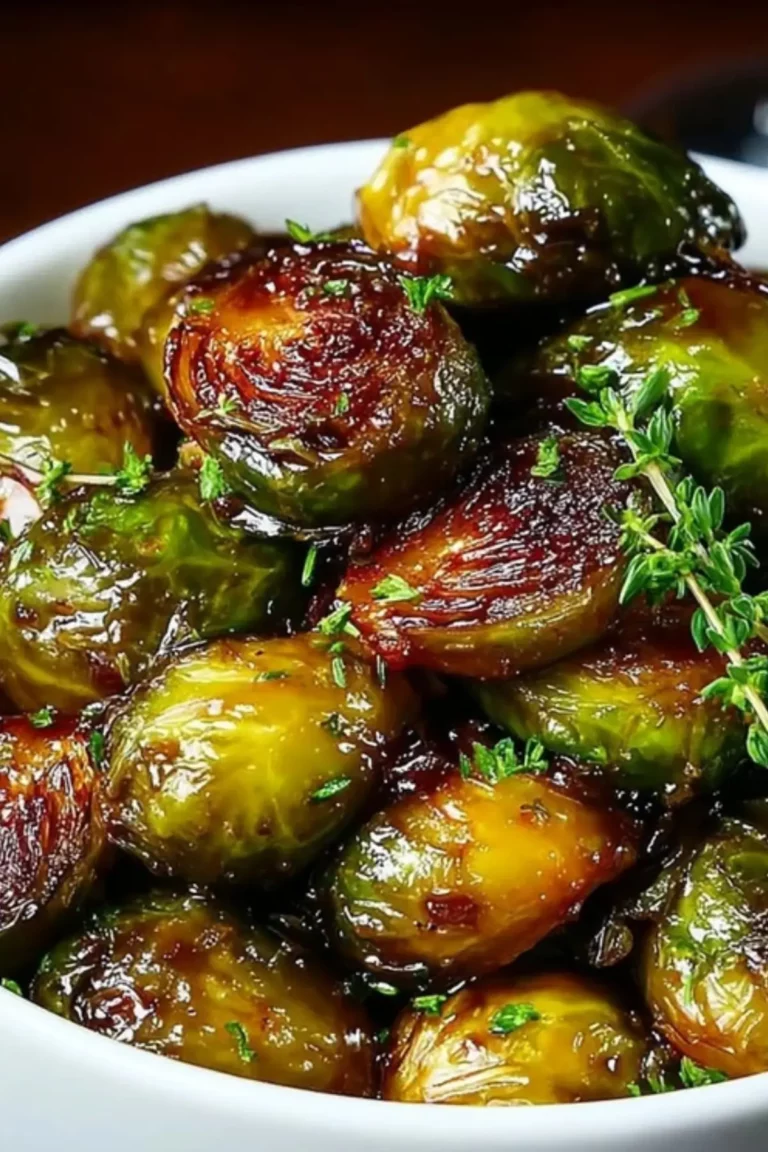 Crispy Honey Balsamic Brussels Sprouts