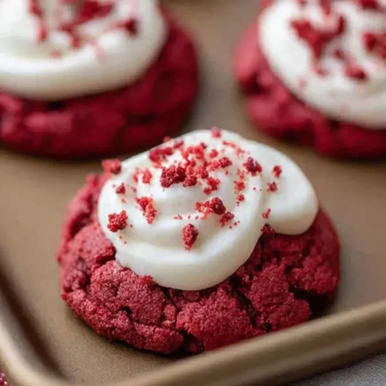 Crumbl Red Velvet Cupcake Cookies