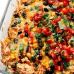 Easy Chicken Burrito Casserole
