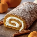 Fall Pumpkin Spice Roll Cake