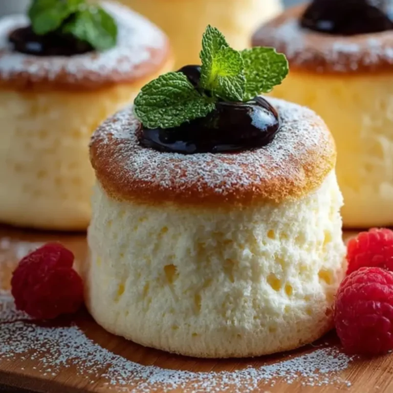 Fluffy Japanese Cotton Cheesecake Cupcakes