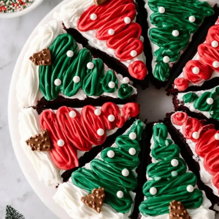 Frosted Christmas Brownies