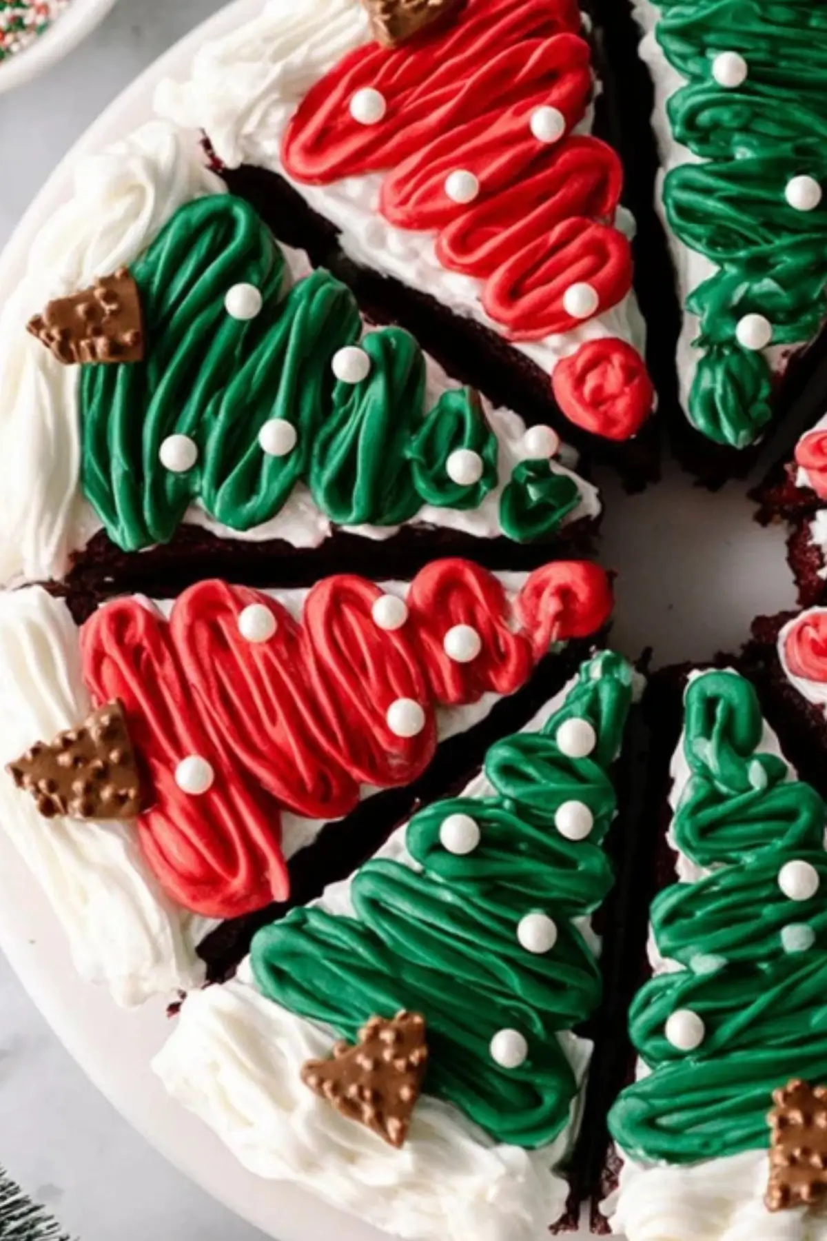 Frosted Christmas Brownies