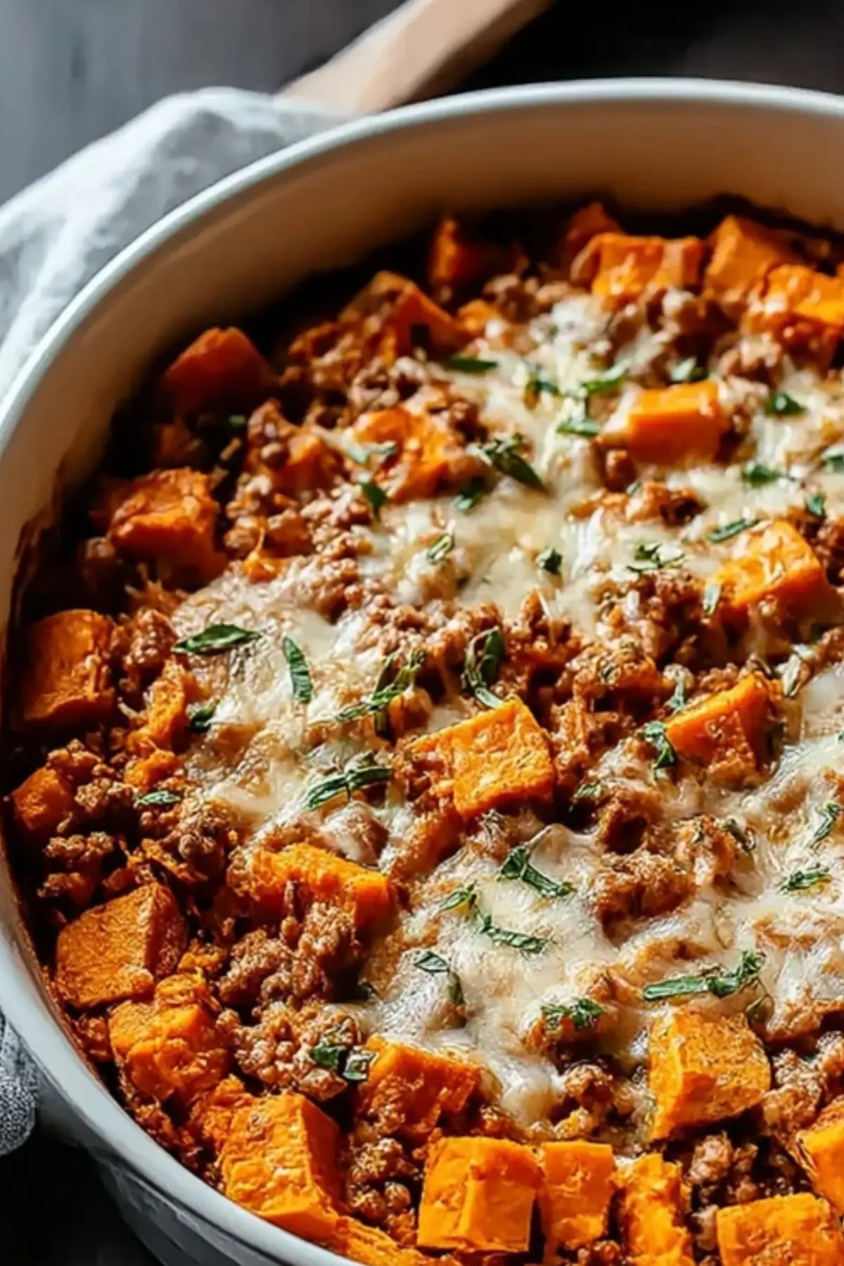 Ground Turkey Sweet Potato Bake