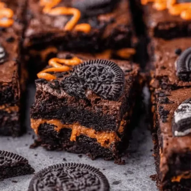 Halloween Oreo Brownies