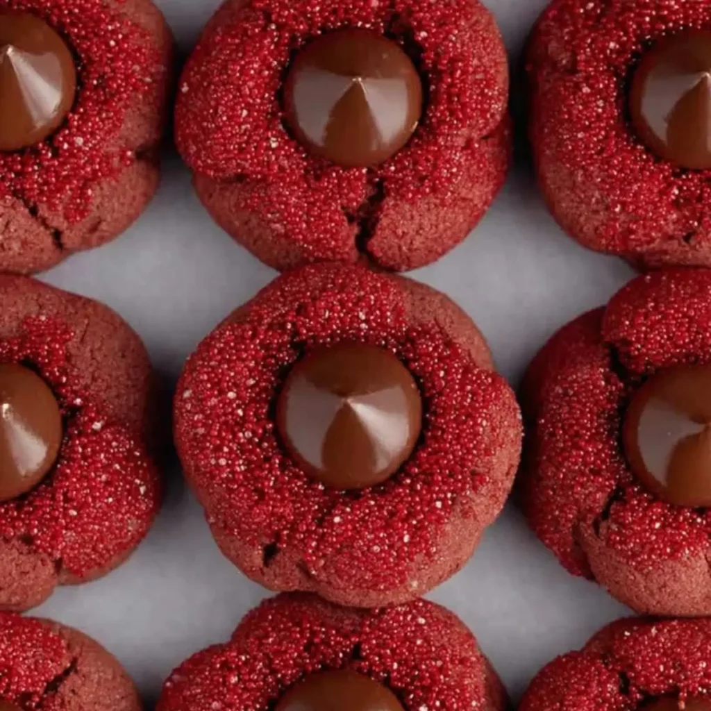 Hershey’s Red Velvet Blossoms Cookies