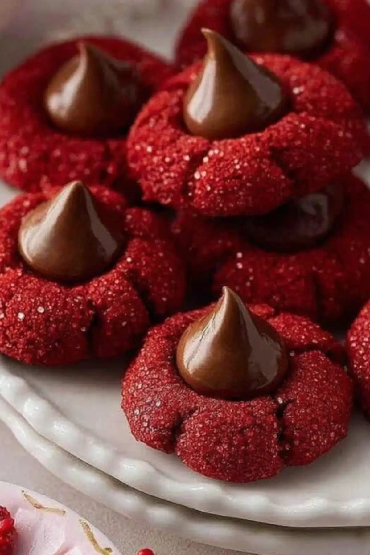 Hershey’s Red Velvet Blossoms Cookies