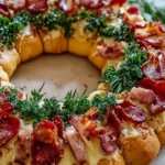 Holiday Wreath Pizza
