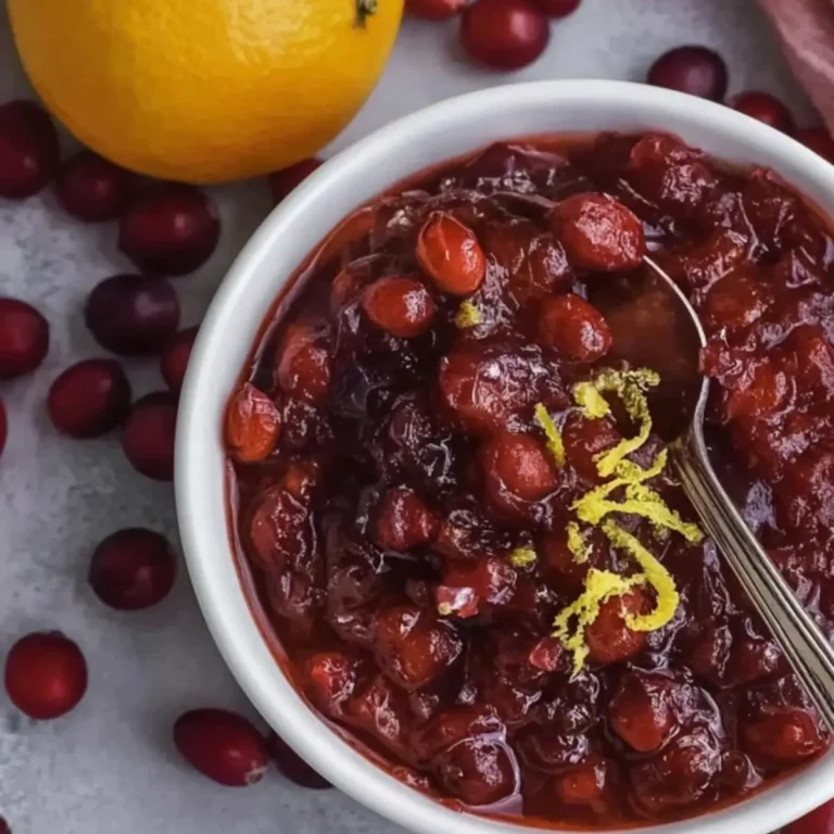 Homemade Fresh Cranberry Orange Sauce