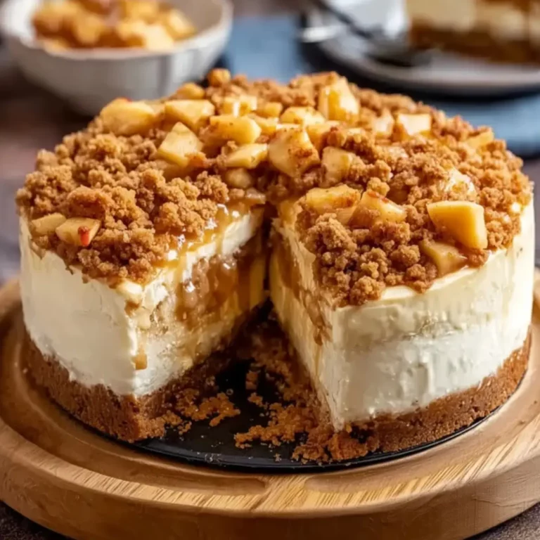 Irresistible Apple Crumble Cheesecake