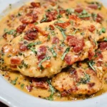 Keto Tomato Basil Chicken Skillet