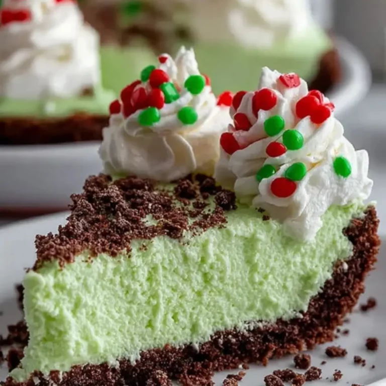 No-Bake Grinch Christmas Cheesecake
