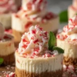 No-Bake Peppermint Cheesecake Bites