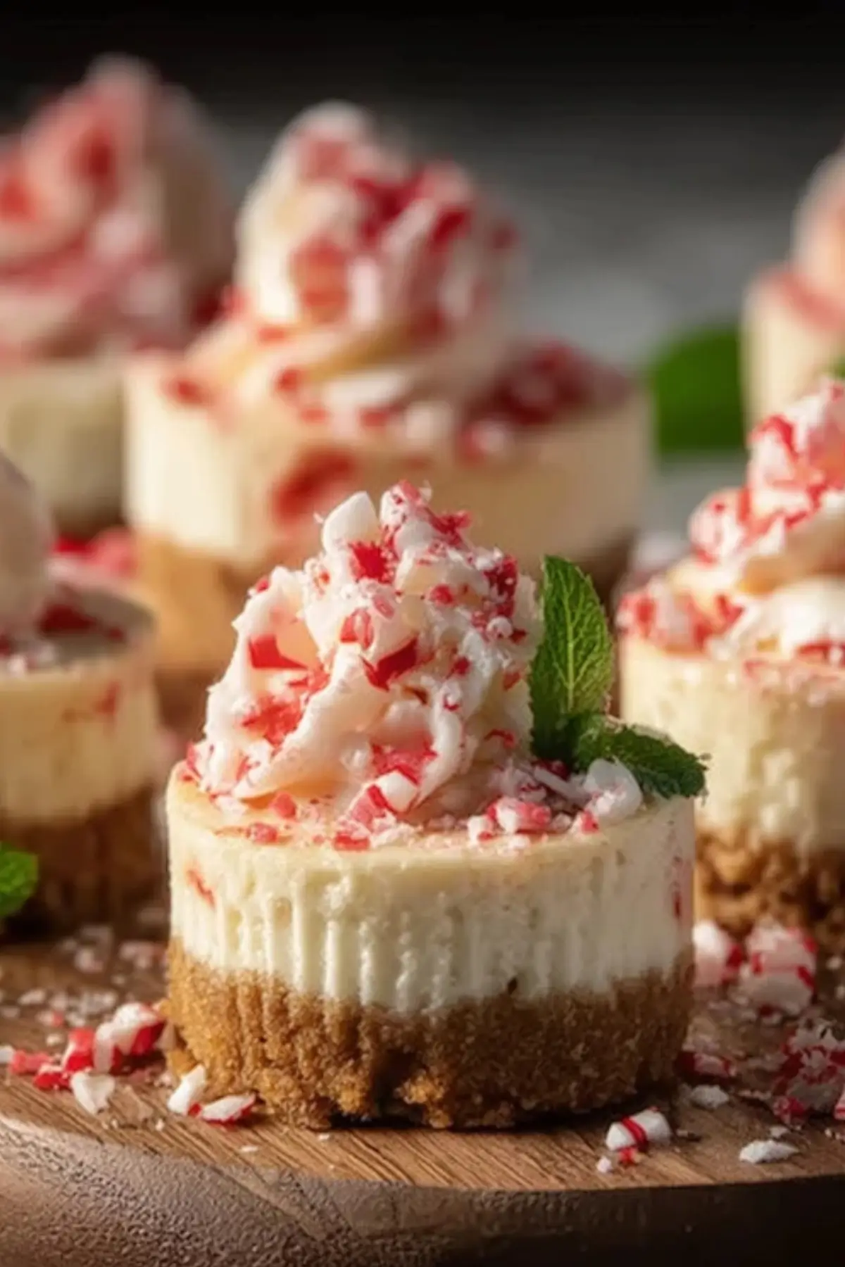 No-Bake Peppermint Cheesecake Bites