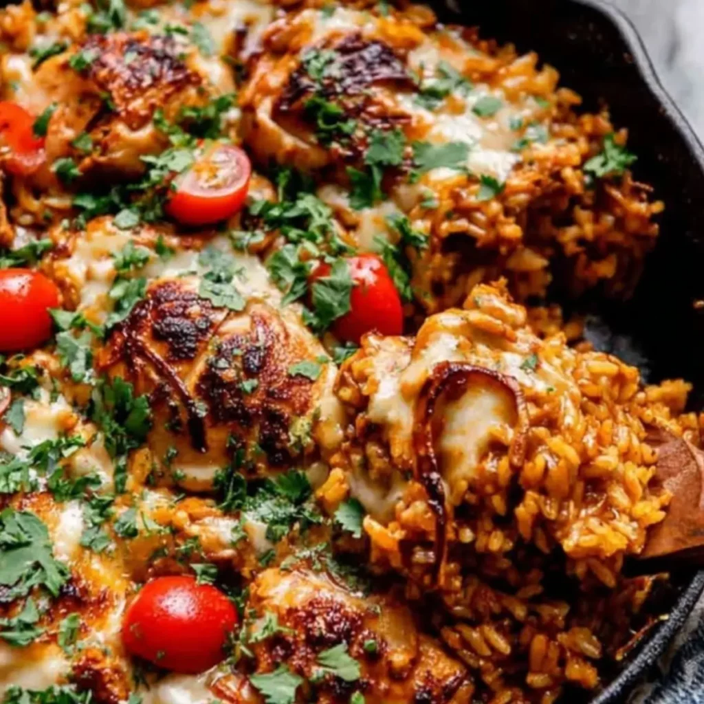 One-Pot BBQ Chicken and Rice