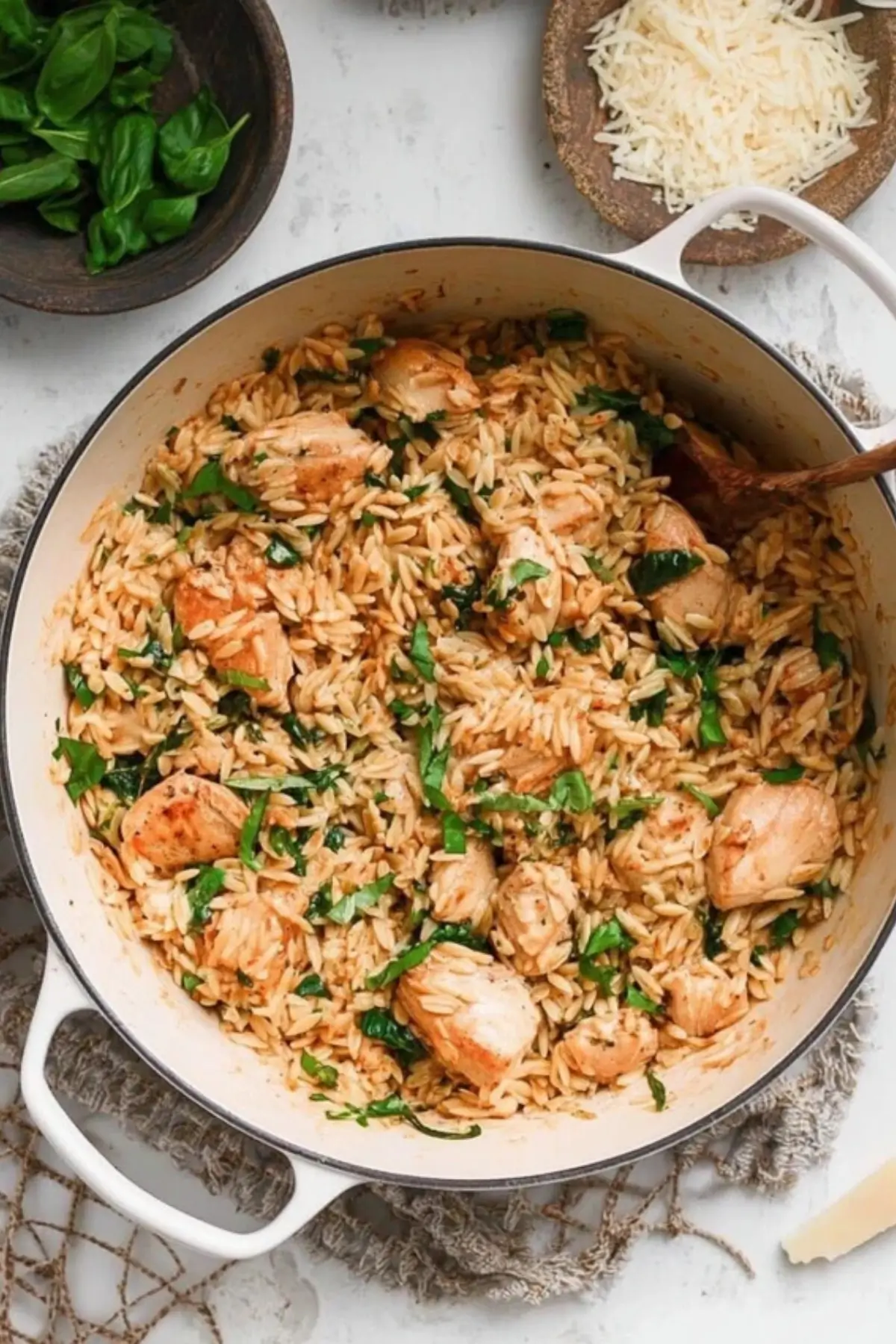 One Pot Chicken Orzo