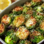 Parmesan Crusted Brussels Sprouts