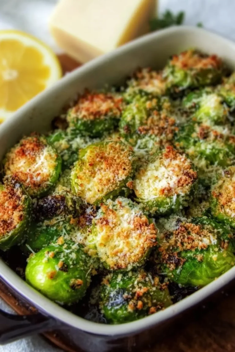 Parmesan Crusted Brussels Sprouts