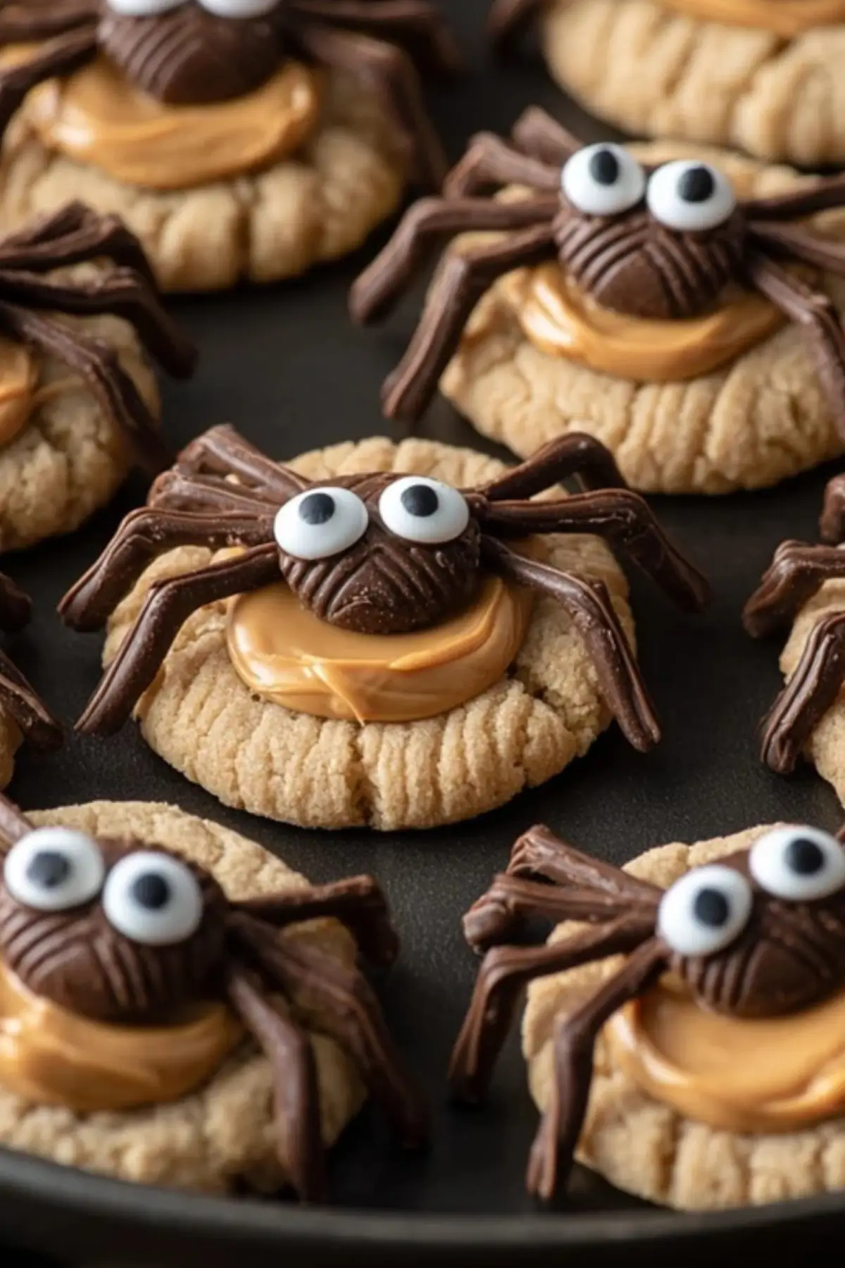 Peanut Butter Spider Cookies