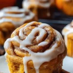 Pumpkin Cinnamon Roll Muffins