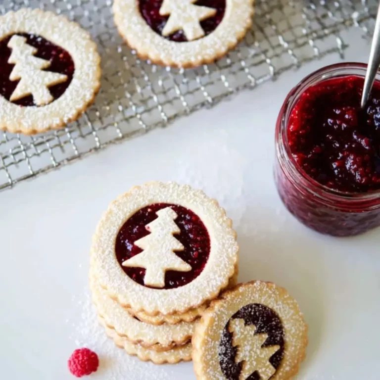 Raspberry Linzer Cookies