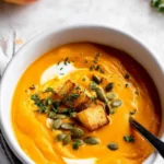 Roasted Butternut Squash and Carrot Soup