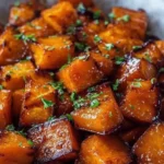 Roasted Sweet Potatoes with Cinnamon & Honey