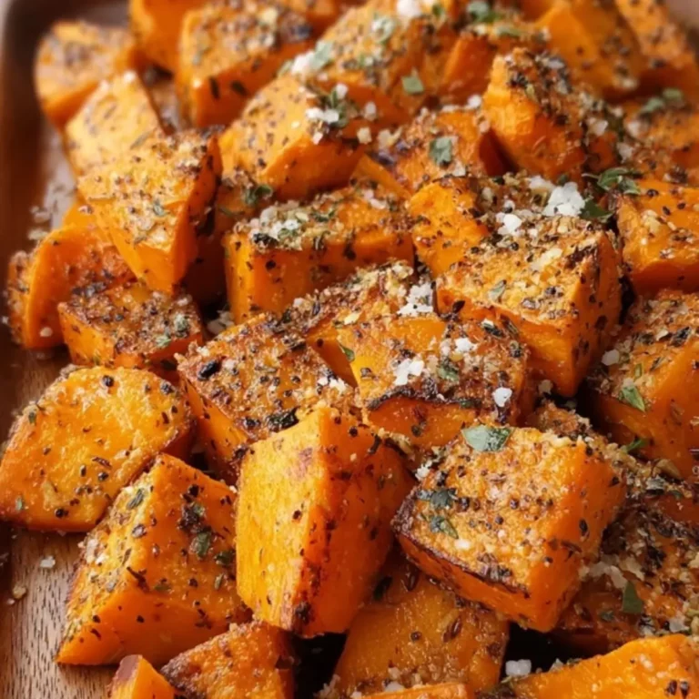 Roasted Sweet Potatoes with Garlic and Parmesan