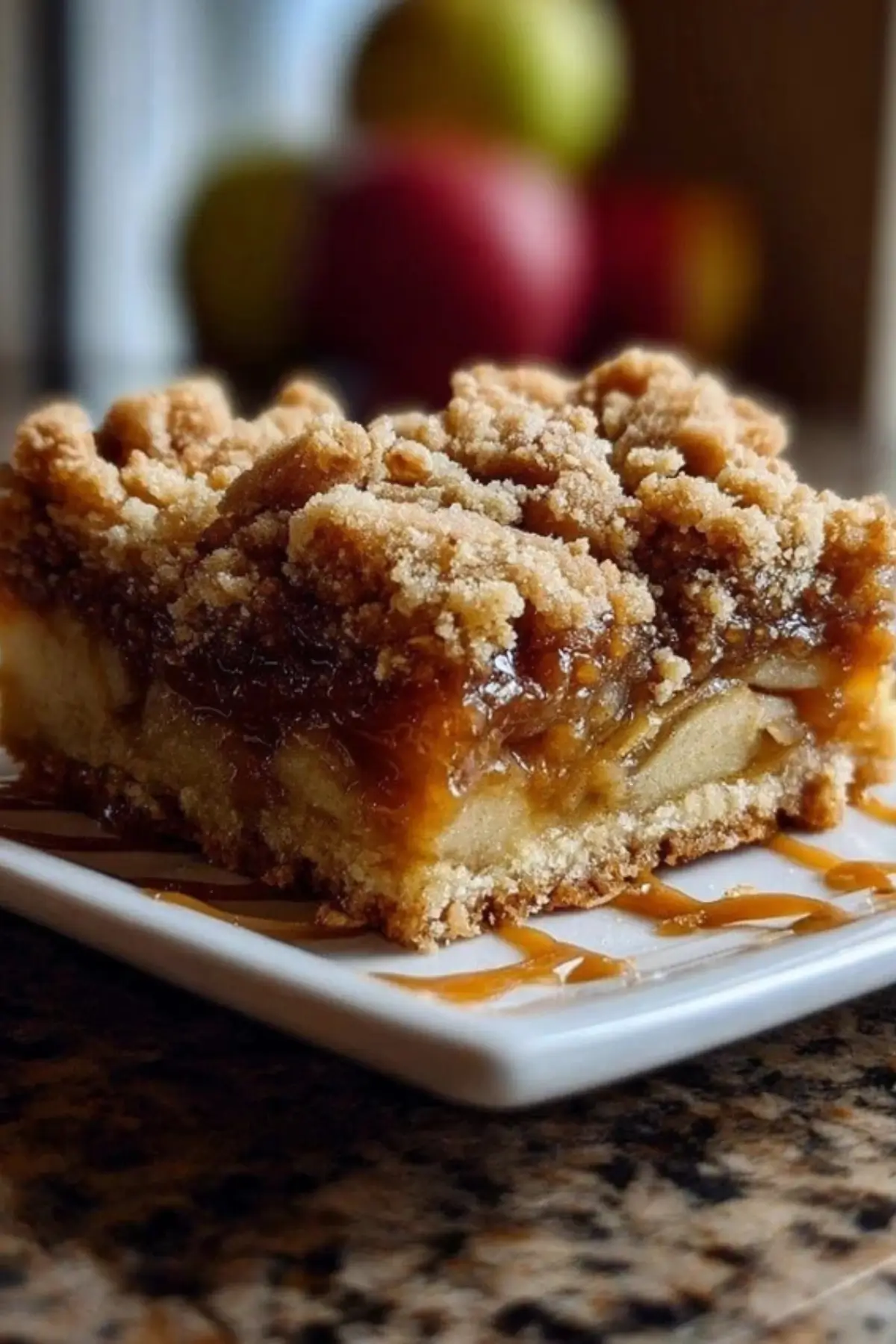Salted Caramel Apple Crumble Bars Fall Treat