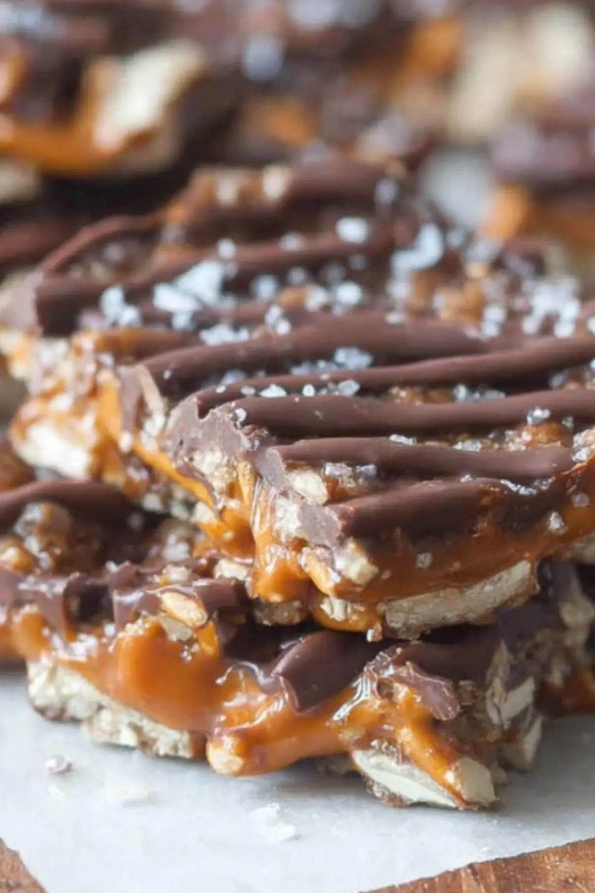 Salted Chocolate and Caramel Pretzel Bars