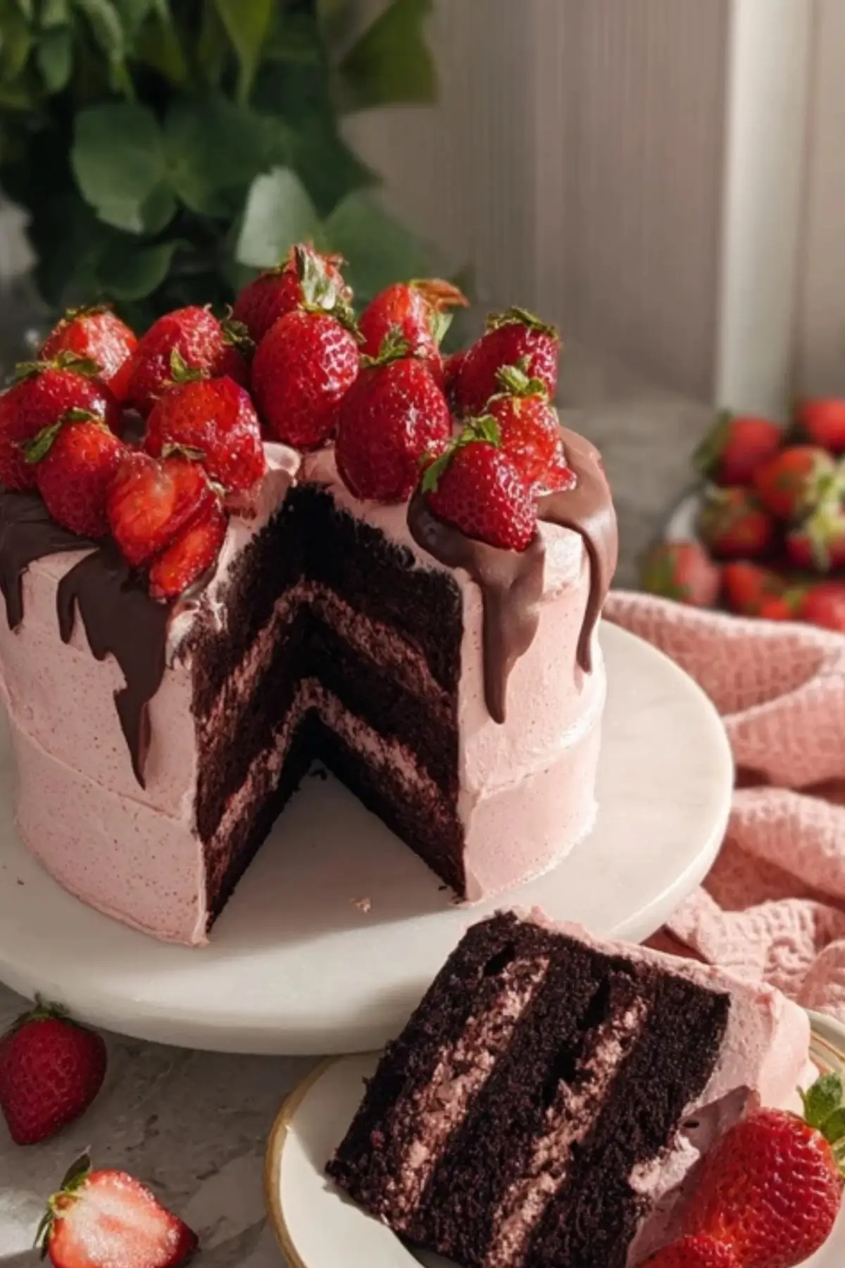 Strawberry Chocolate Cake