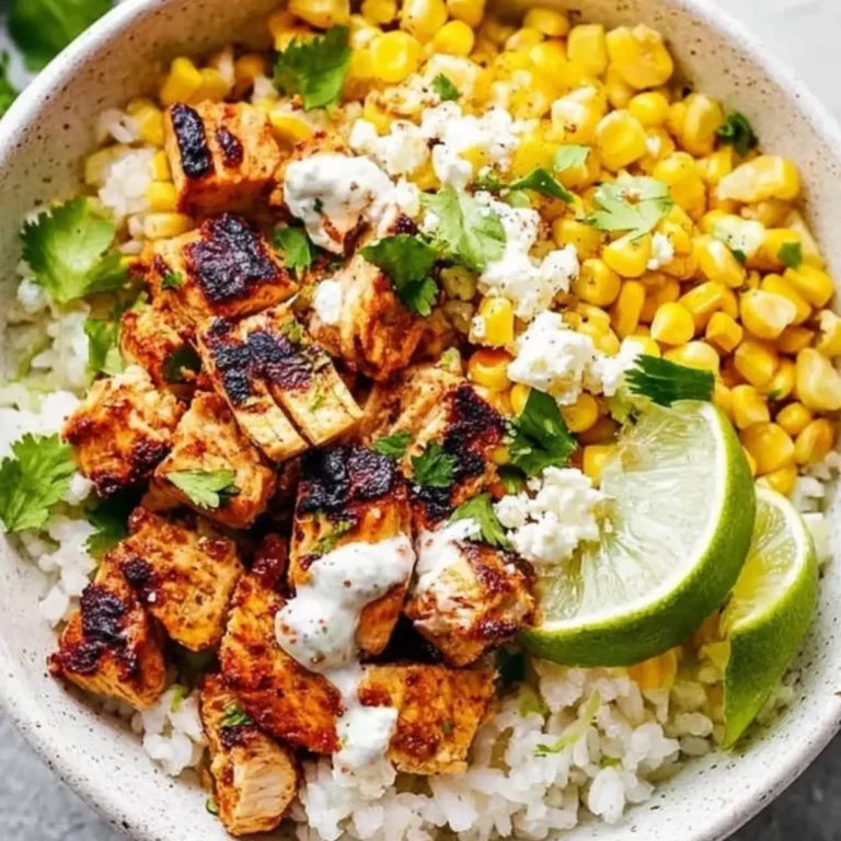 Street Corn Chicken Rice Bowl