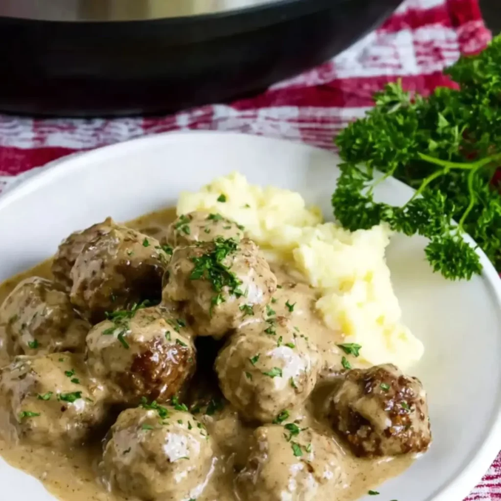 Swedish Meatballs in the Crockpot