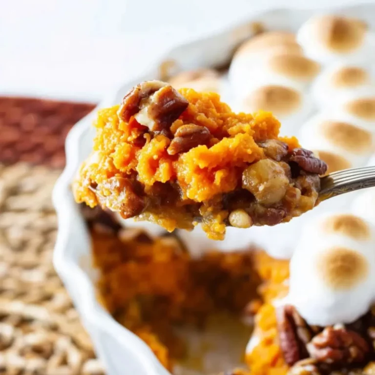 Sweet Potato Casserole with Pecan Topping
