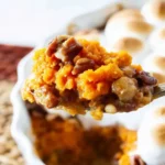 Sweet Potato Casserole with Pecan Topping