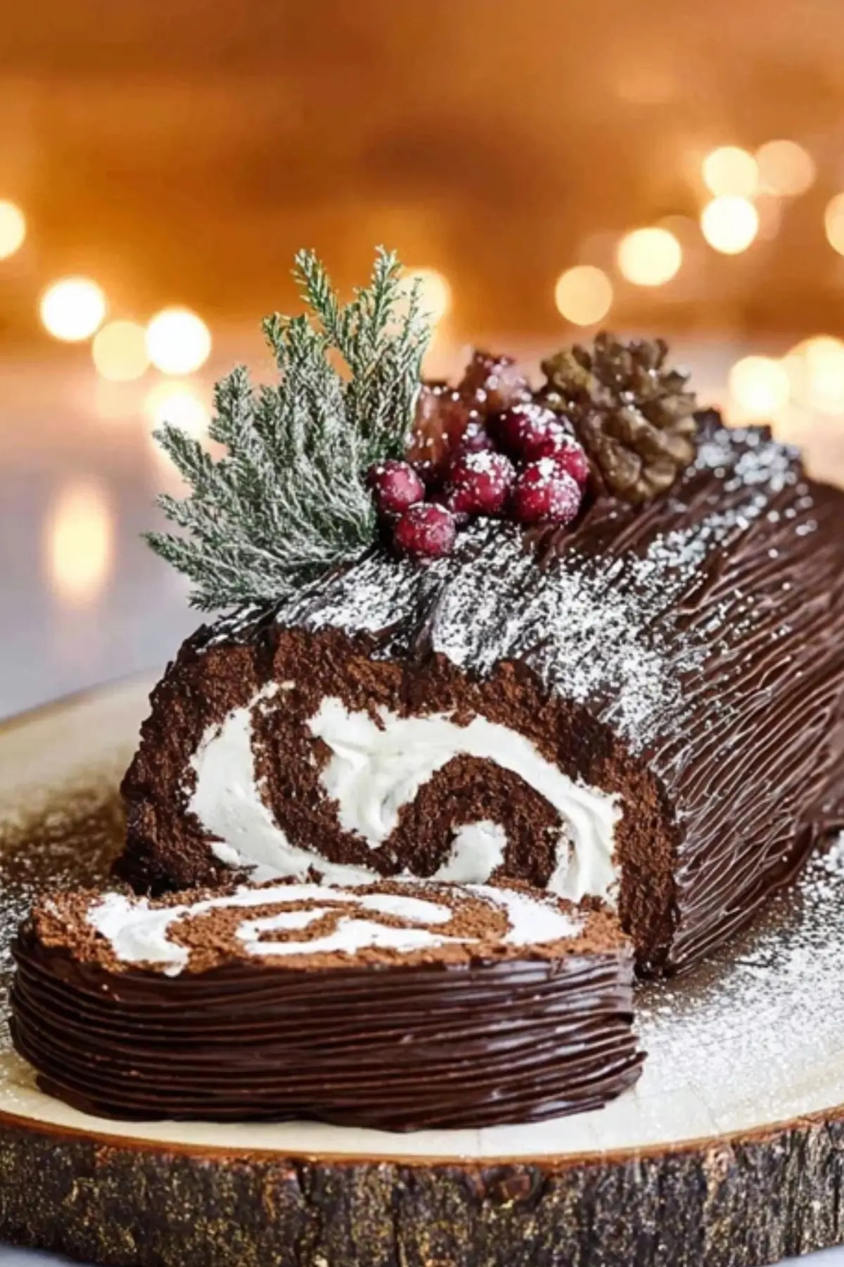 Yule Log Cake