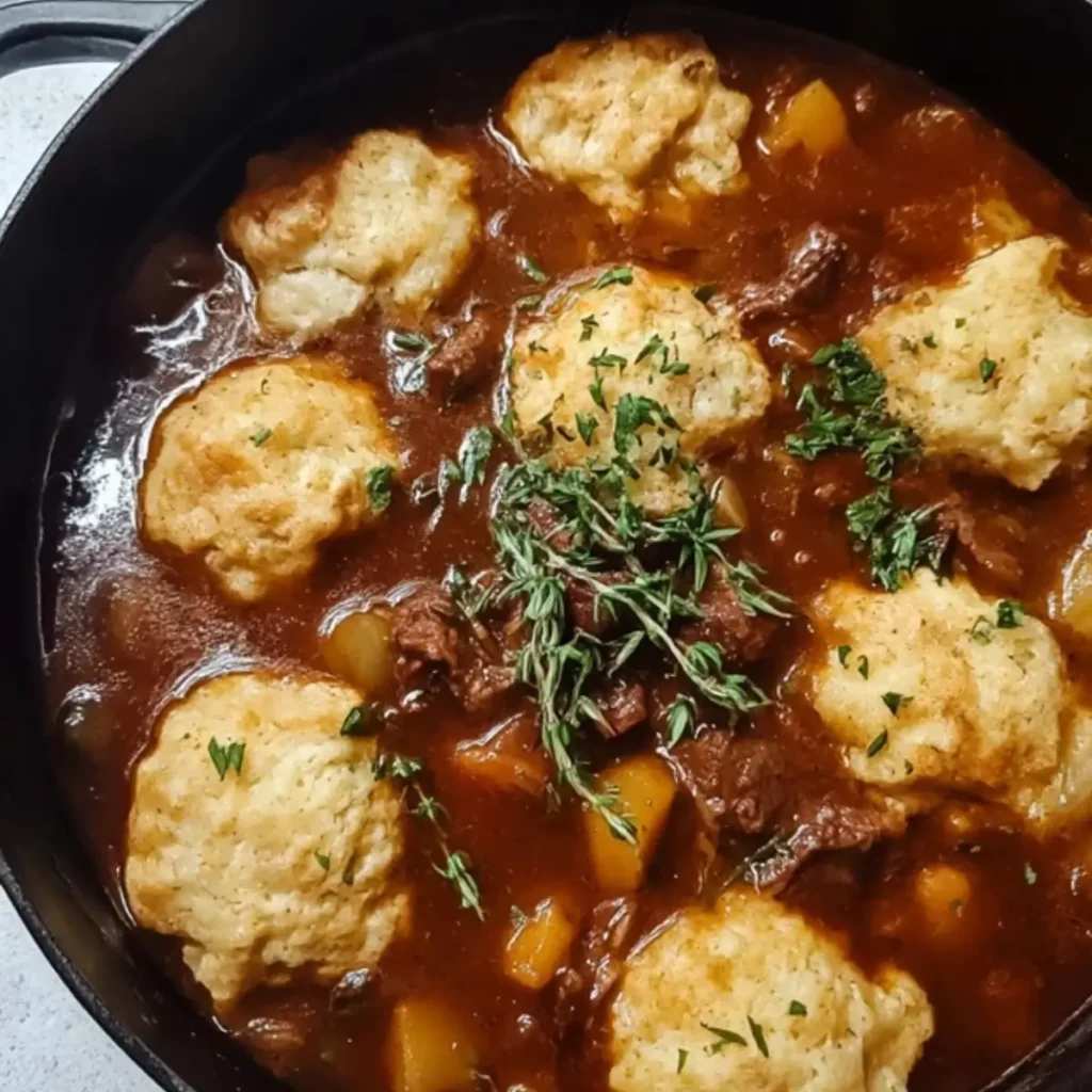 Beef Stew and Dumplings