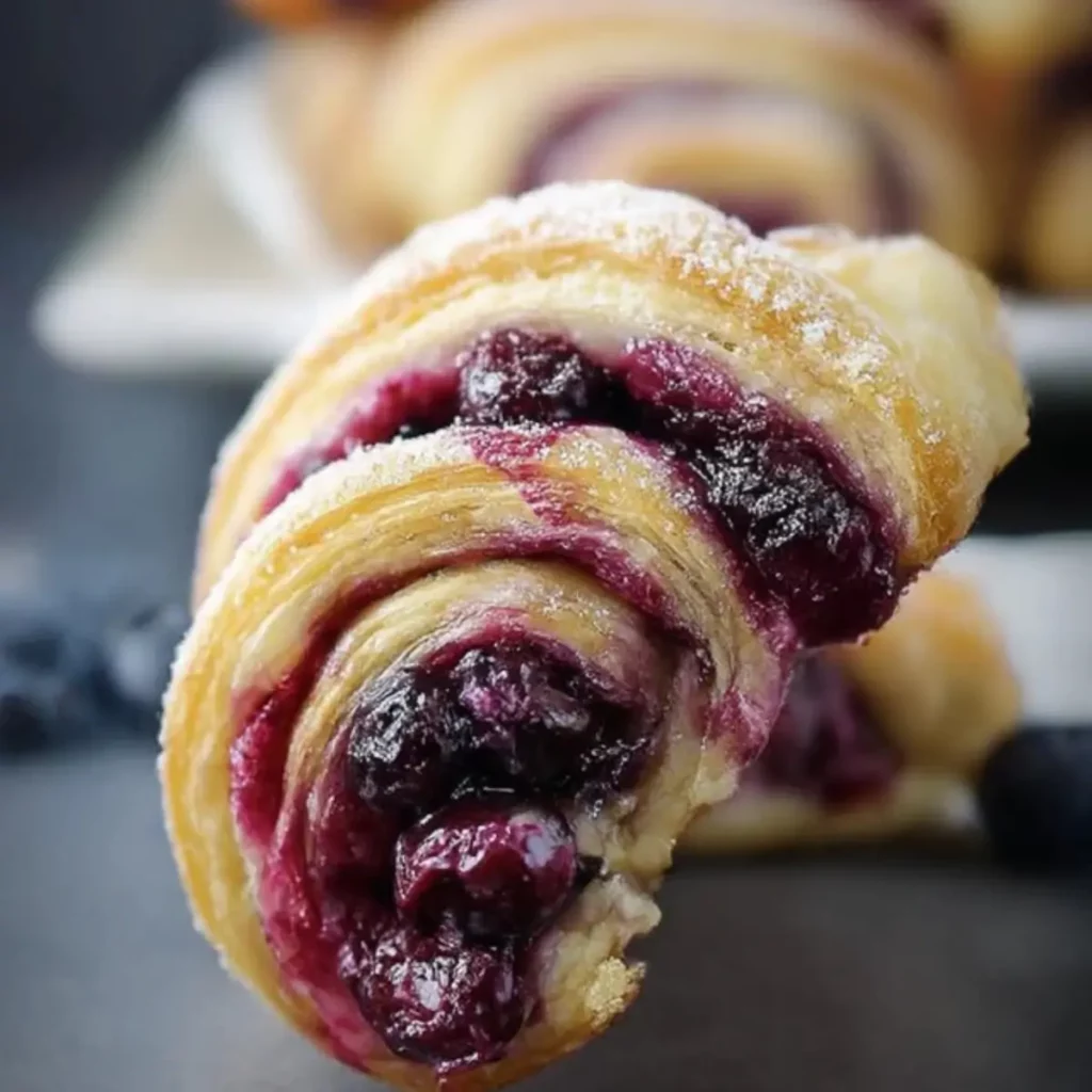 Blueberry Cream Cheese Puff Pastry