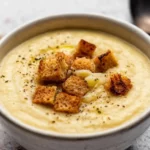 CREAMY ROASTED GARLIC POTATO SOUP