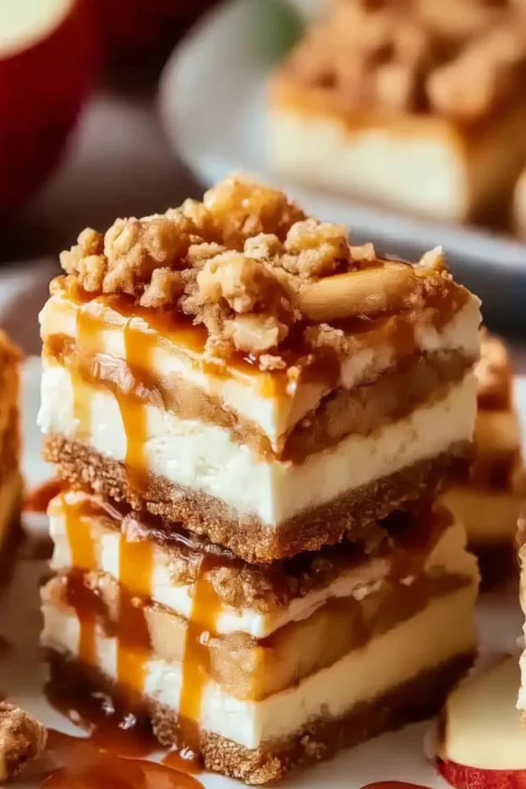 Caramel Apple Cheesecake Bars