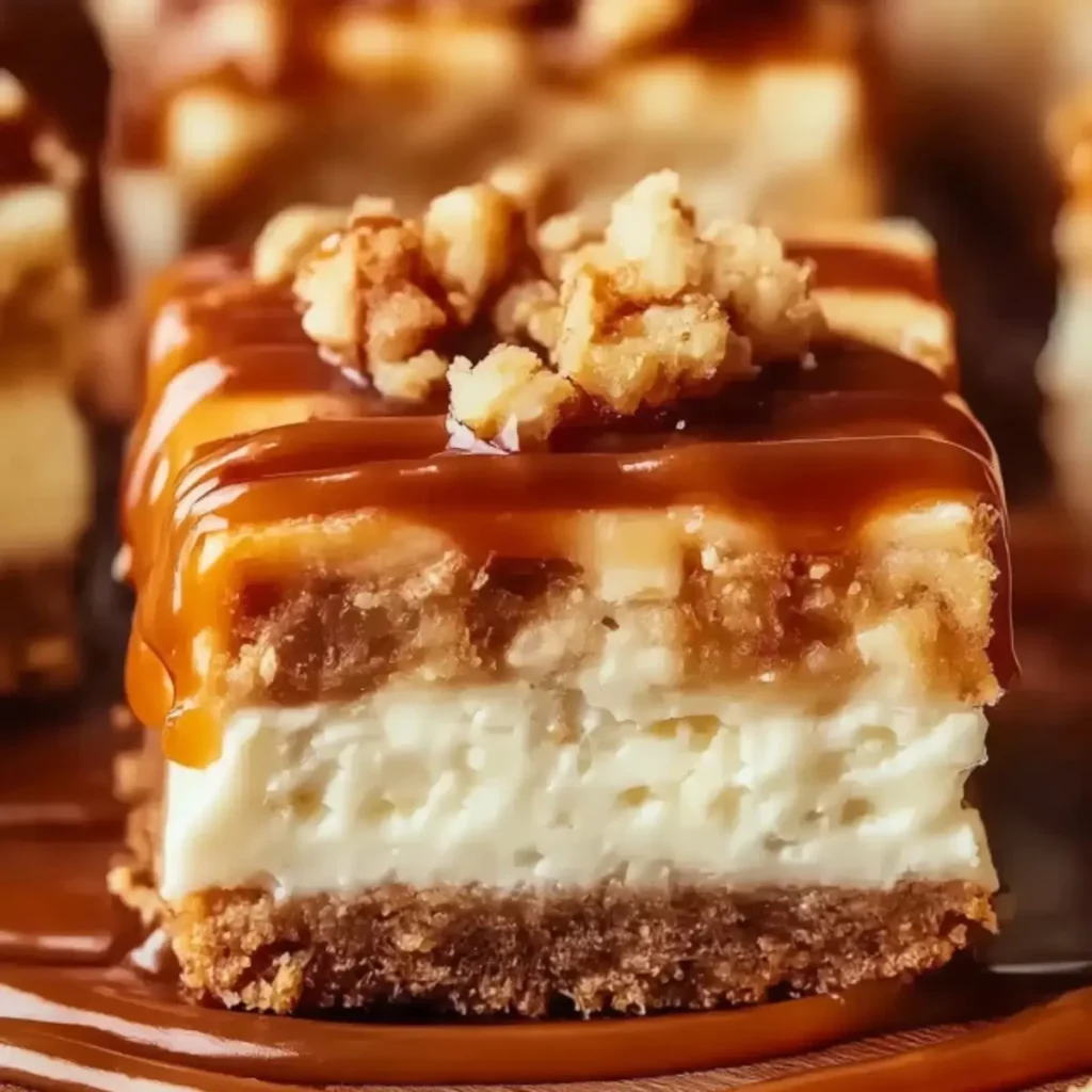 Caramel Apple Cheesecake Bars