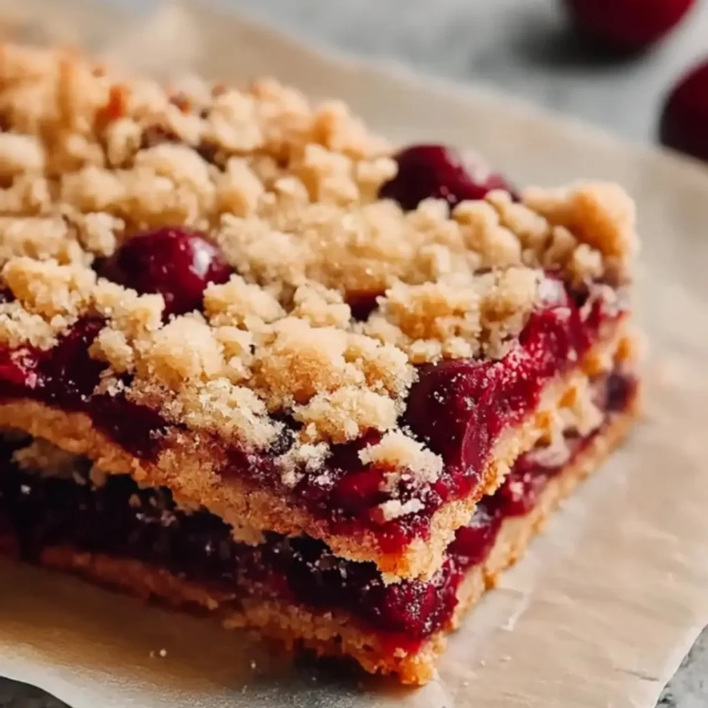 Cherry Crumble Bars
